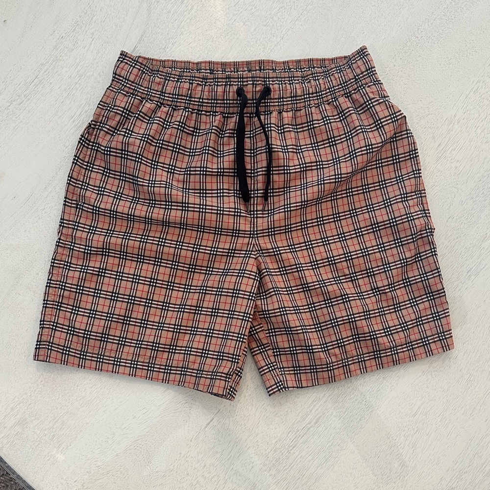 Burberry Plaid Kids Swim Trunks